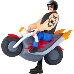 Child Inflatable Biker Ride-On Costume (standard size) ages 6-12